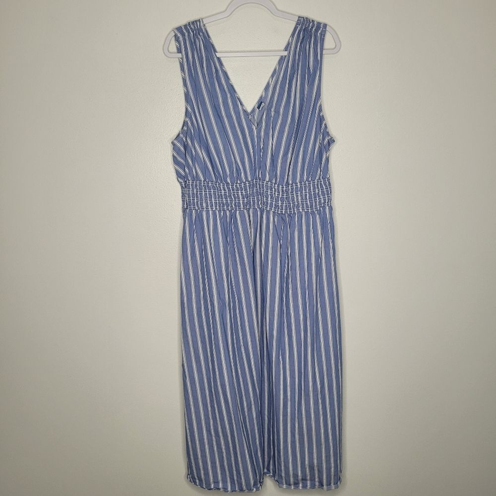 Old Navy Plus Size Fit & Flare Maxi Midi Dress Size 2x Vacation Summer - Picture 2 of 8